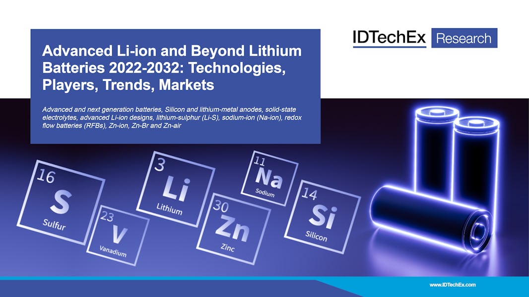 Advanced Li-ion and Beyond Lithium Batteries 2022-2032: Technologies, Players, Trends, Markets