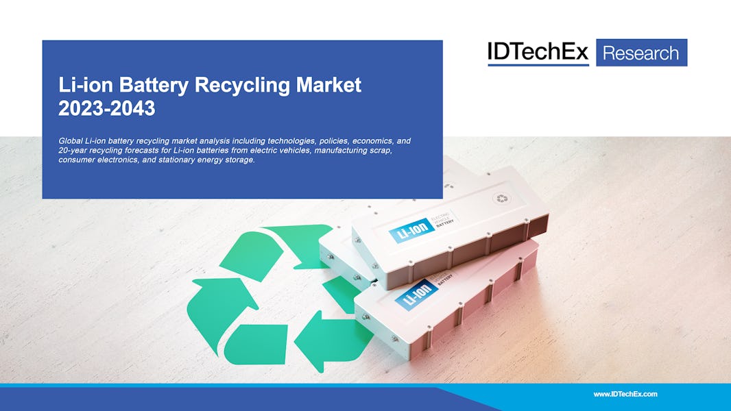 Li-ion Battery Recycling Market 2023-2043