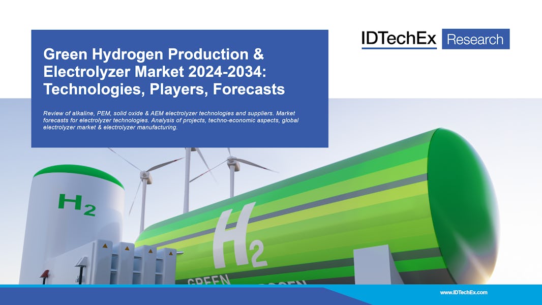 ตลาดการผลิตไฮโดรเจนสีเขียวและอิเล็กโทรไลเซอร์ 2024-2034: เทคโนโลยี ผู้เล่น การคาดการณ์