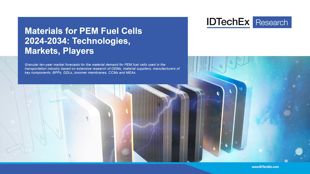 วัสดุสำหรับเซลล์เชื้อเพลิง PEM 2024-2034: เทคโนโลยี, ตลาด, ผู้เล่น