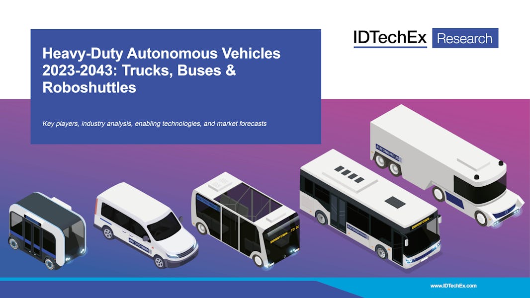重型自动驾驶车辆 2023-2043：卡车、公共汽车和机器人穿梭车