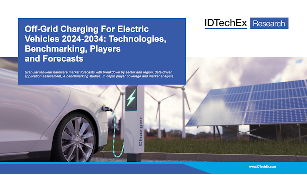 2024-2034年电动汽车离网充电：技术，基准，参与者和预测