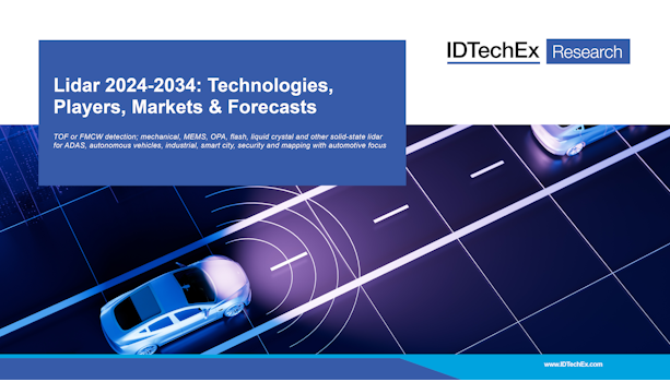 Lidar 2024-2034 : technologies, acteurs, marchés et prévisions