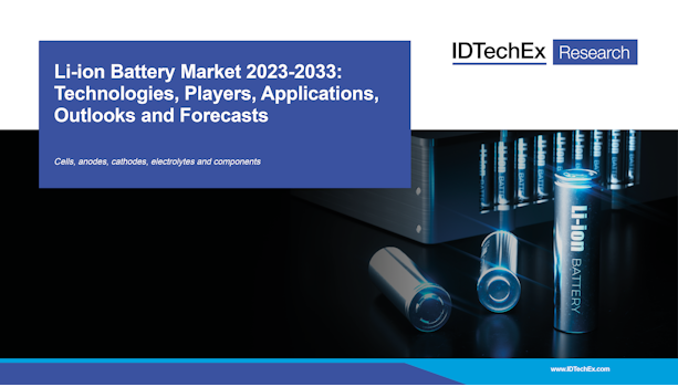 Marché des batteries Li-ion 2023-2033 : technologies, acteurs, applications, perspectives et prévisions