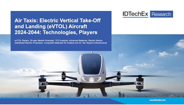 Taxis aériens : avions électriques à décollage et atterrissage verticaux (eVTOL) 2024-2044 : technologies, acteurs