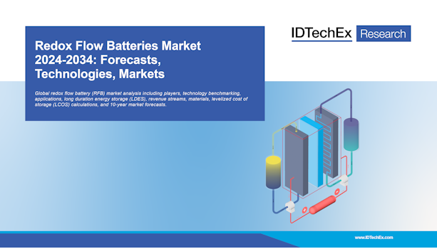 Markt für Redox-Flow-Batterien 2024-2034