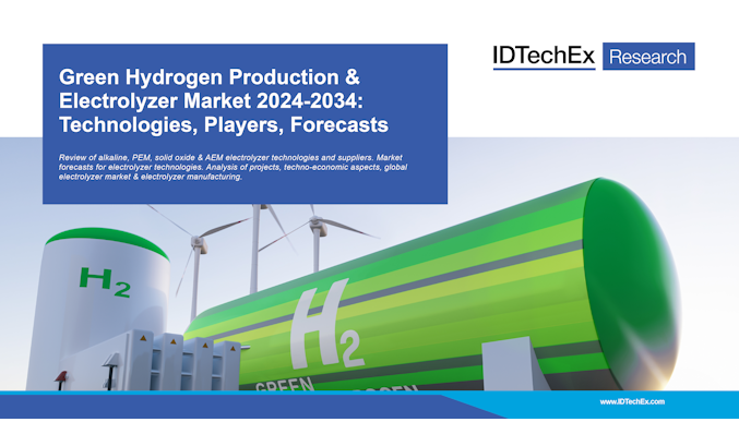 グリーン水素製造と電気分解装置市場 2024-2034年：技術、有力企業、予測