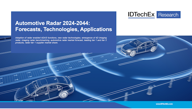 Radar automobile 2024-2044 : prévisions, technologies, applications