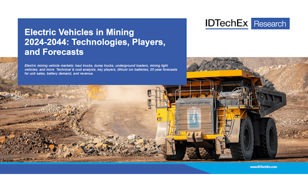 Electric Vehicles in Mining 2024-2044: Technologies, Players, and Forecasts